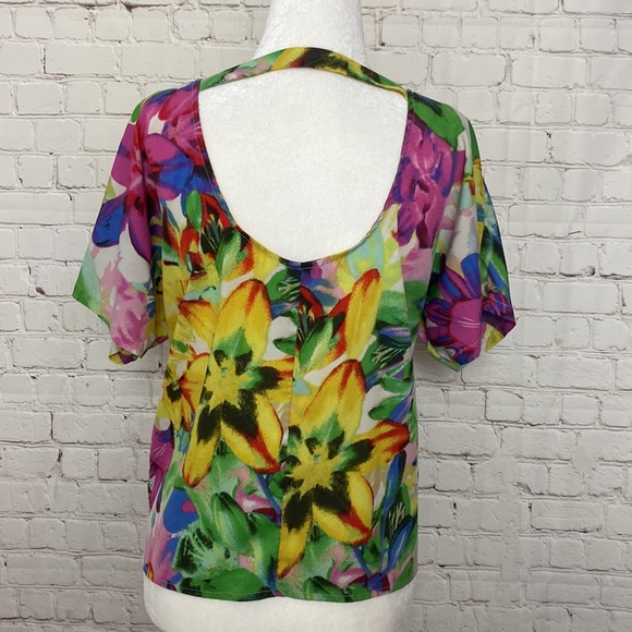 [JESSICA SIMPSON] Sheer Button Up/Tie up Blouse Size XS - Picture 2 of 8